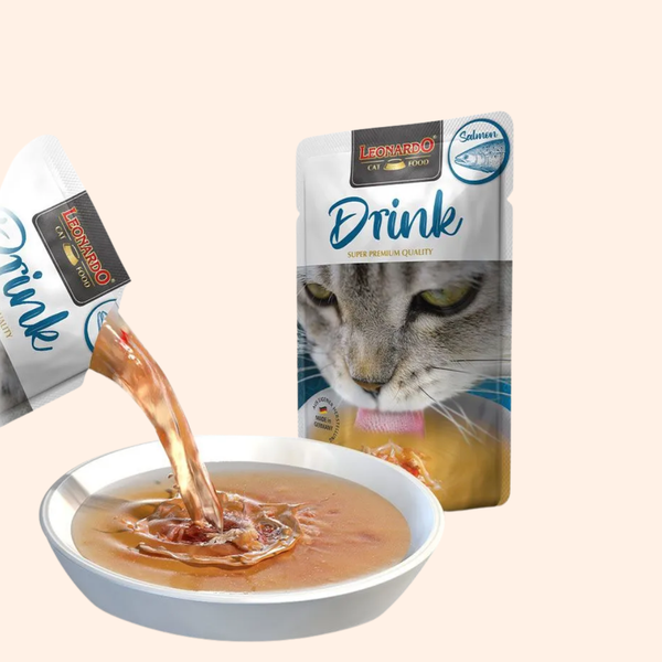 Bouillon pour chat au saumon – Leonardo