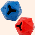 Deux dés, un bleu et un rouge, côte à côte