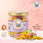 Bocal avec pictos naturel et mention Super-food Powders