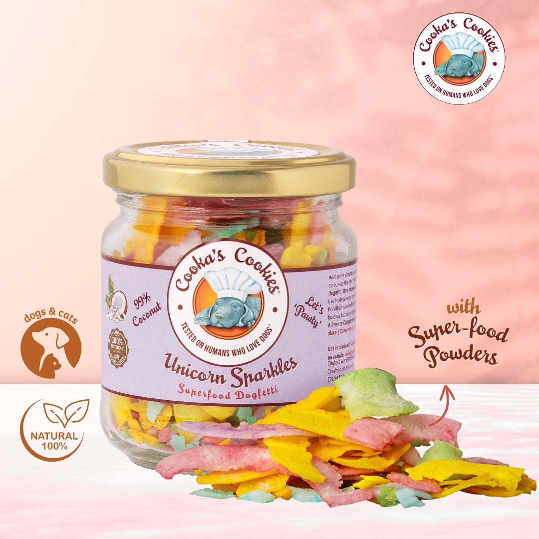 Bocal avec pictos naturel et mention Super-food Powders