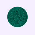 Coloris vert sapin à motif sapin et guirlandes