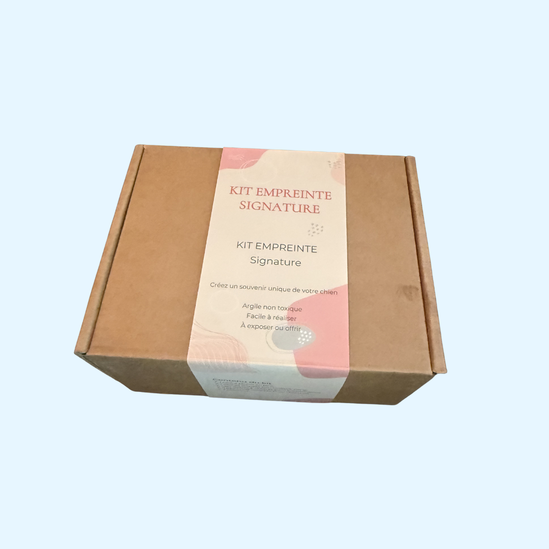 Kit empreinte de patte de chien – souvenir personnalisé