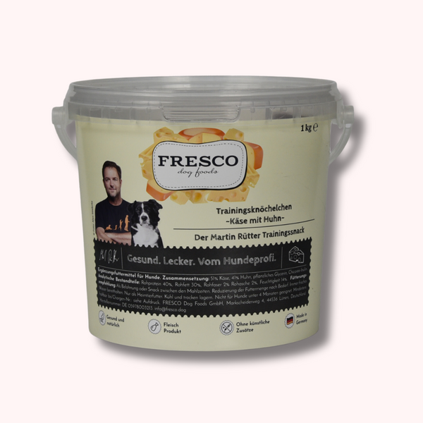 Friandises training pour chien fromage & poulet – Fresco – 1 kg