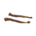 Deux aortes de buffle séchées torsadées