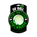 Balle UV phosphorescente dans son emballage noir et vert
