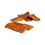 Bandes de carotte séchées orangées empilées