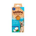 Boîte Soopa Dental Sticks noix de coco et chia, noix de coco en illustration