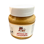 Pot de beurre de cacahuète pour chien Loki et Luna vu de trois quarts, couvercle blanc
