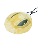 Bob jaune effet tie-dye avec cordon noir