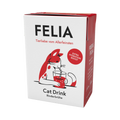Brique blanche et rouge FELIA, chat dessiné sirotant une paille