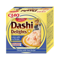 Carton jaune et bleu CIAO Dashi Delights Chicken with Tuna