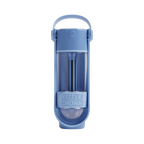 Gourde bleu acier vue de face