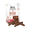 Sachet blanc Brit Meaty Jerky Beef Real Fillets et filets séchés