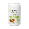 Pot blanc Brit Vitamins Probiotic, bouchées et chien vert sur l'étiquette