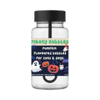 Flacon noir à fantômes et citrouilles, pumpkin flavoured bubbles