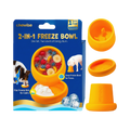 Boîte 2-in-1 Freeze Bowl avec bols orange et plateau glacé