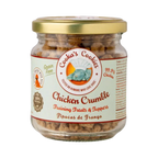Bocal Cooka's Cookies Chicken Crumble, étiquette illustrée