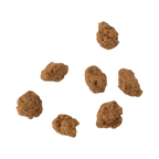 Petites bouchées de poulet émiettées, éparpillées