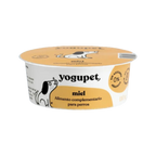 Pot fermé à étiquette jaune miel illustrée