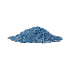 Tas de flocons de coco bleus à la spiruline