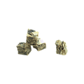 Quatre cubes de peau de morue séchée