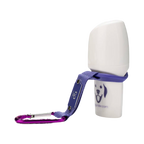 Rouleau blanc avec son mousqueton violet