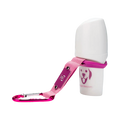 Rouleau blanc avec son mousqueton rose