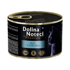 Filets de thon pour chat Dolina Noteci – boîte de 185 g