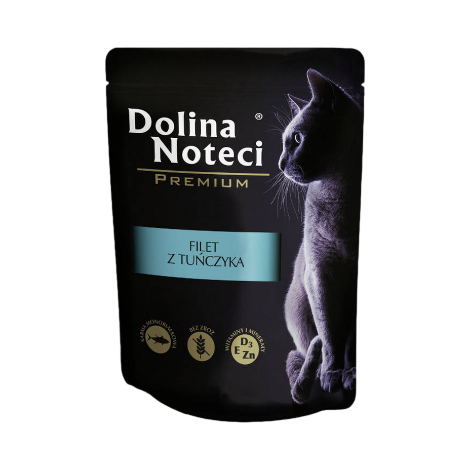 Filets de thon pour chat Dolina Noteci – sachet de 85 g