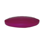 Disque couleur framboise vu de profil