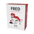 Brique blanche et rouge FRED Rind illustrée d'un chien