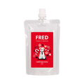 Gourde souple Fred à étiquette rouge avec bouchon