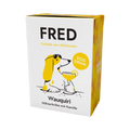 Brique blanche FRED avec chien dessiné et verre à cocktail