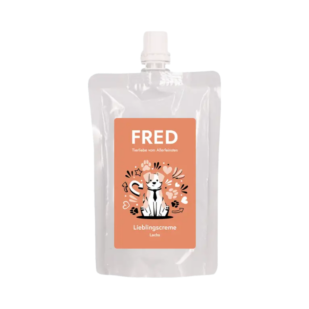 Gourde souple Fred à étiquette orange avec bouchon