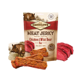 Sachet Carnilove Meat Jerky poulet et sanglier avec bâtonnets et viande crue