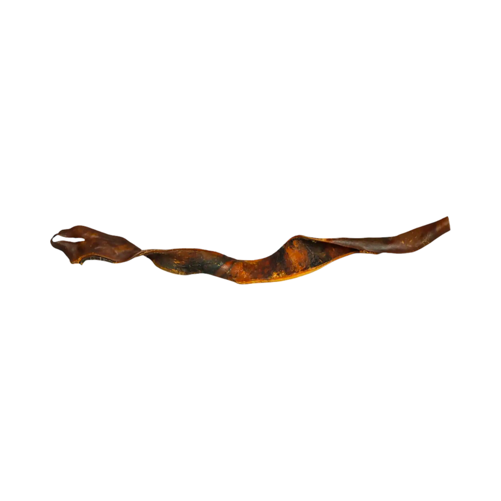 Lanière de peau de cerf séchée torsadée, une pièce