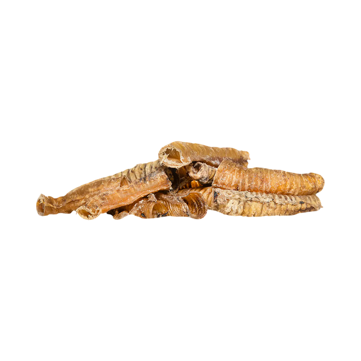 Trachées d'agneau séchées empilées