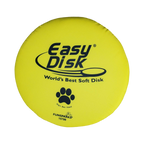 Frisbee souple pour chien Easy Disk Funsparks – disque jaune de 21,5 cm