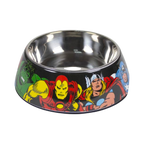 Gamelle mélamine illustrée Iron Man, Thor et Hulk avec bol inox