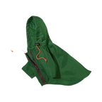 Imperméable vert sapin à capuche