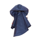 Imperméable bleu marine vu de dos