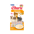 Étui Inaba Churu Chicken Recipe avec deux chats et une coupelle de crème