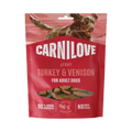 Sachet Carnilove Jerky Turkey & Venison rouge