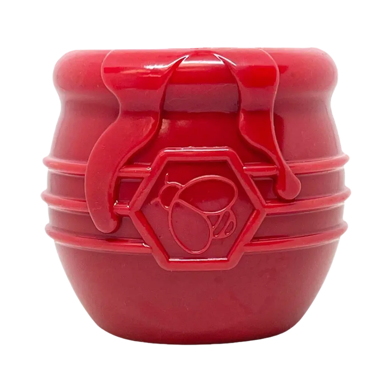 Pot rouge vu de face
