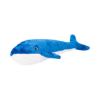 Longue baleine bleue au ventre blanc, vue de profil