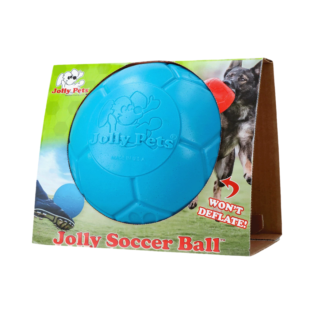 Ballon bleu dans son emballage carton illustré