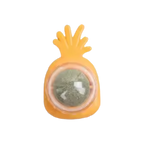 Support ananas orange garni d'une boule de cataire