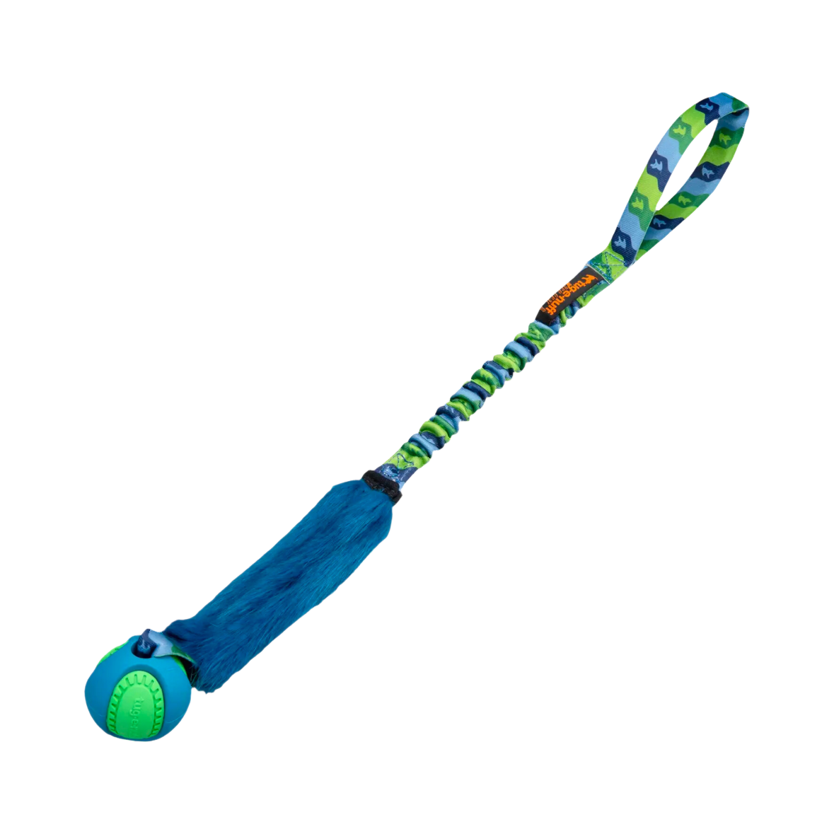 Modèle bleu marine avec balle verte et sangle camouflage