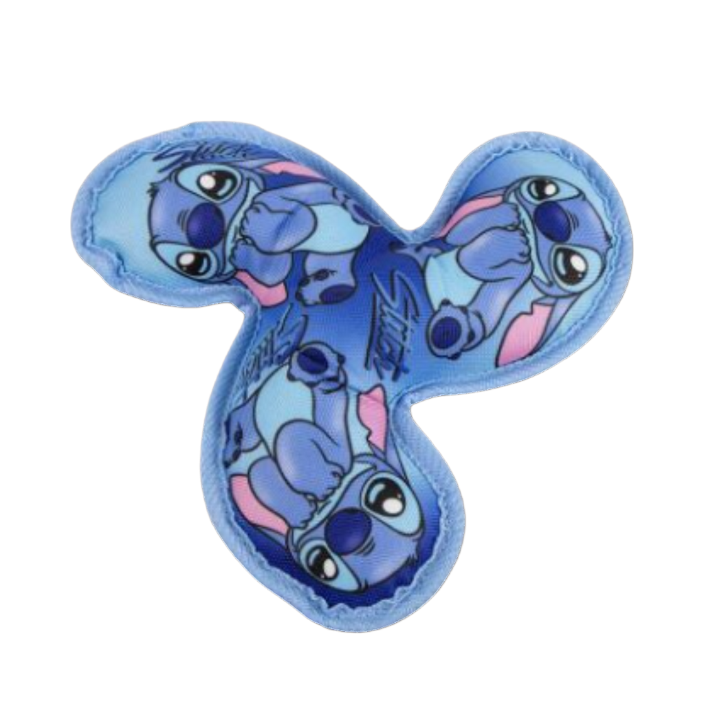 Spinner bleu à trois branches imprimé de visages d'extraterrestre