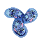 Spinner bleu à trois branches imprimé de visages d'extraterrestre